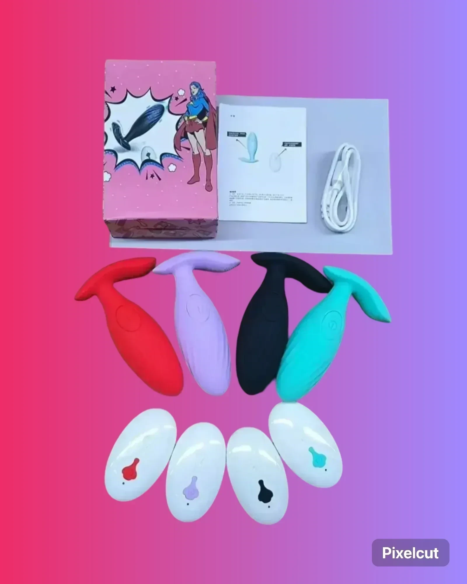Plug Vibrador Control Recargable 