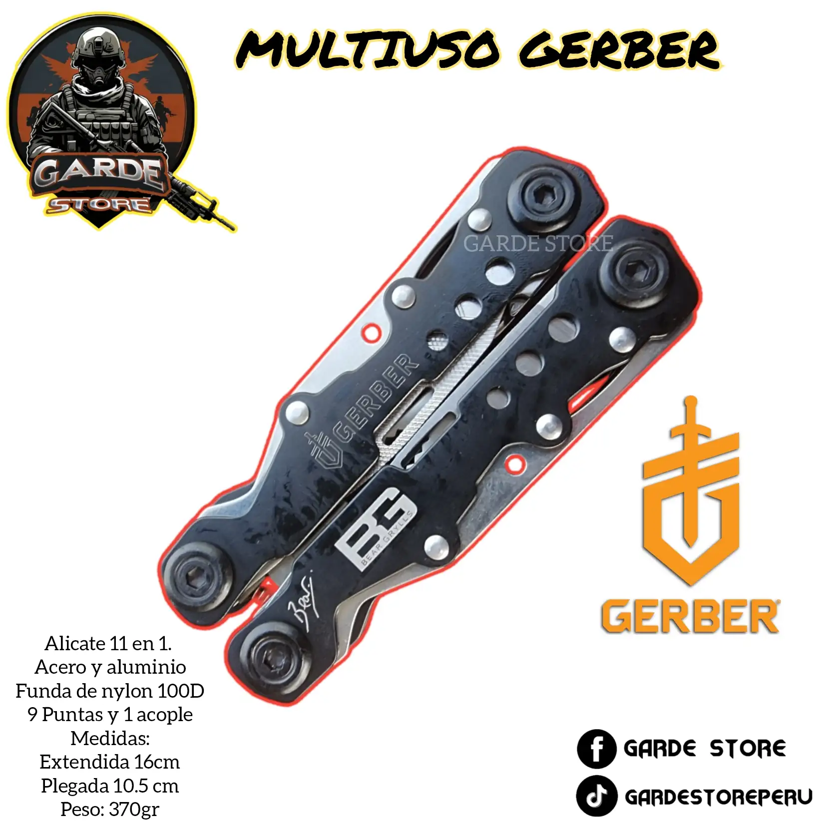 ALICATE MULTIUSO GERBER  3