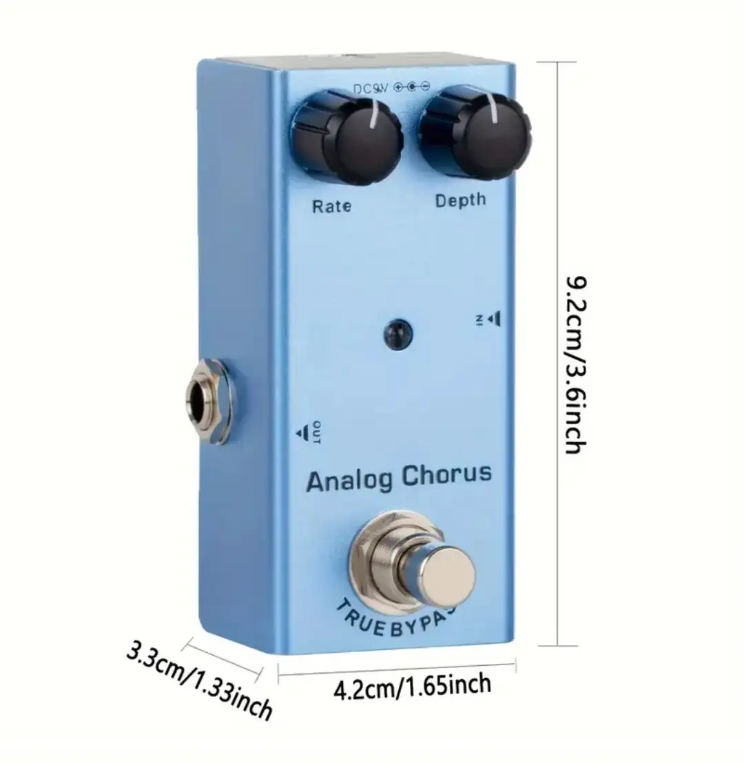 Pedal Analog Chorus Guitarra Bajo 