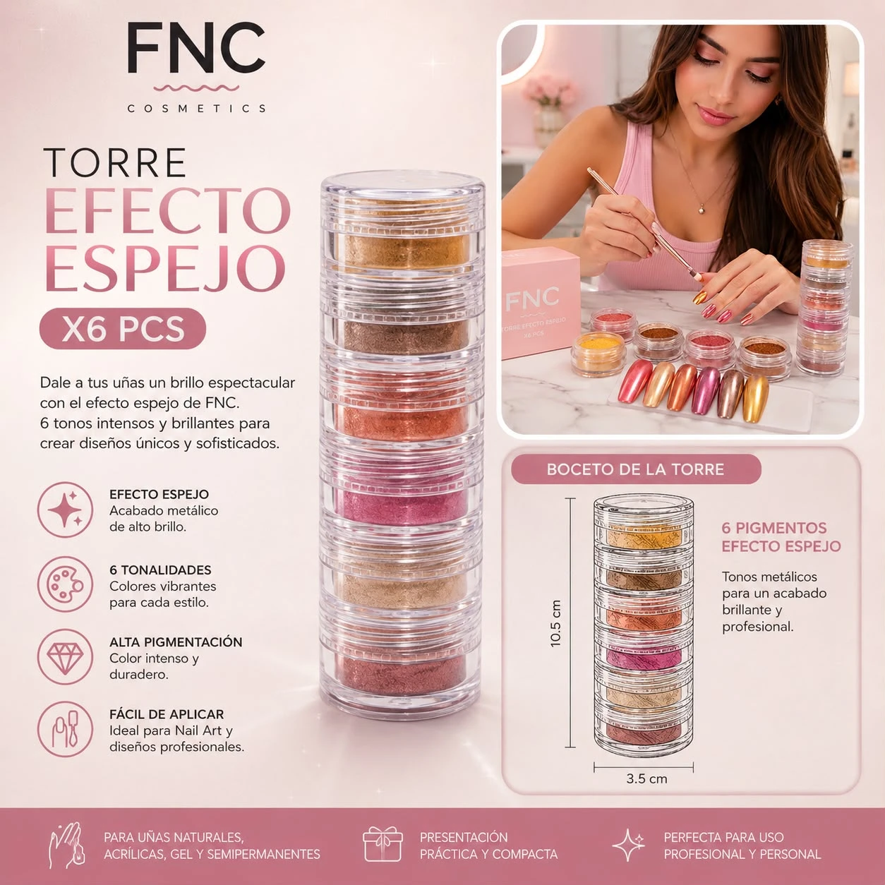 fnc torre de efecto espejo x6pcs.jfif