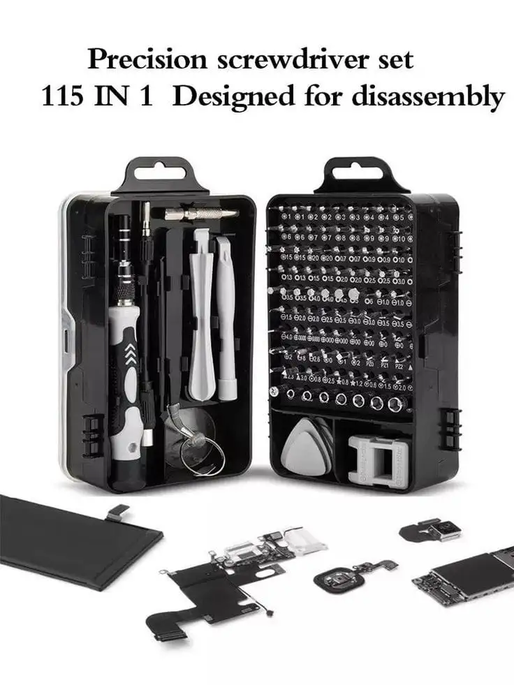 KIT DE DESTORNILLADORES 115 en 1