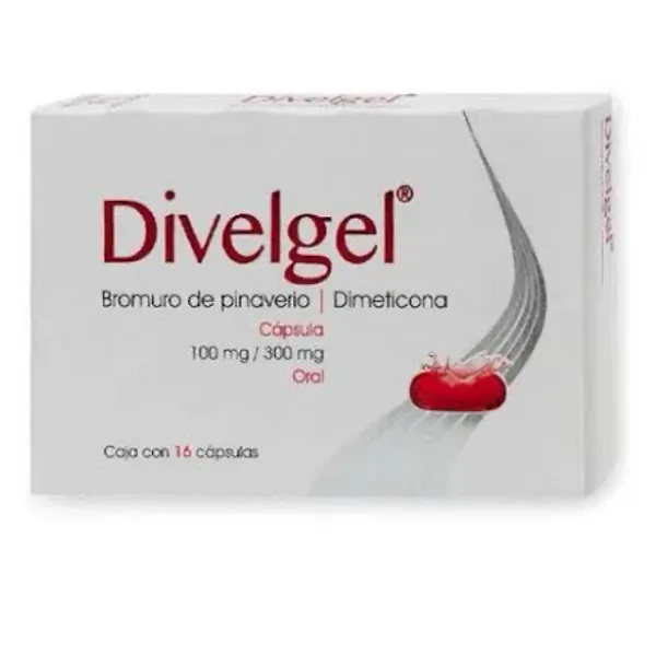 Divelgel / bromuro de pinaverio/dimeticona ,100mg,300mg oral