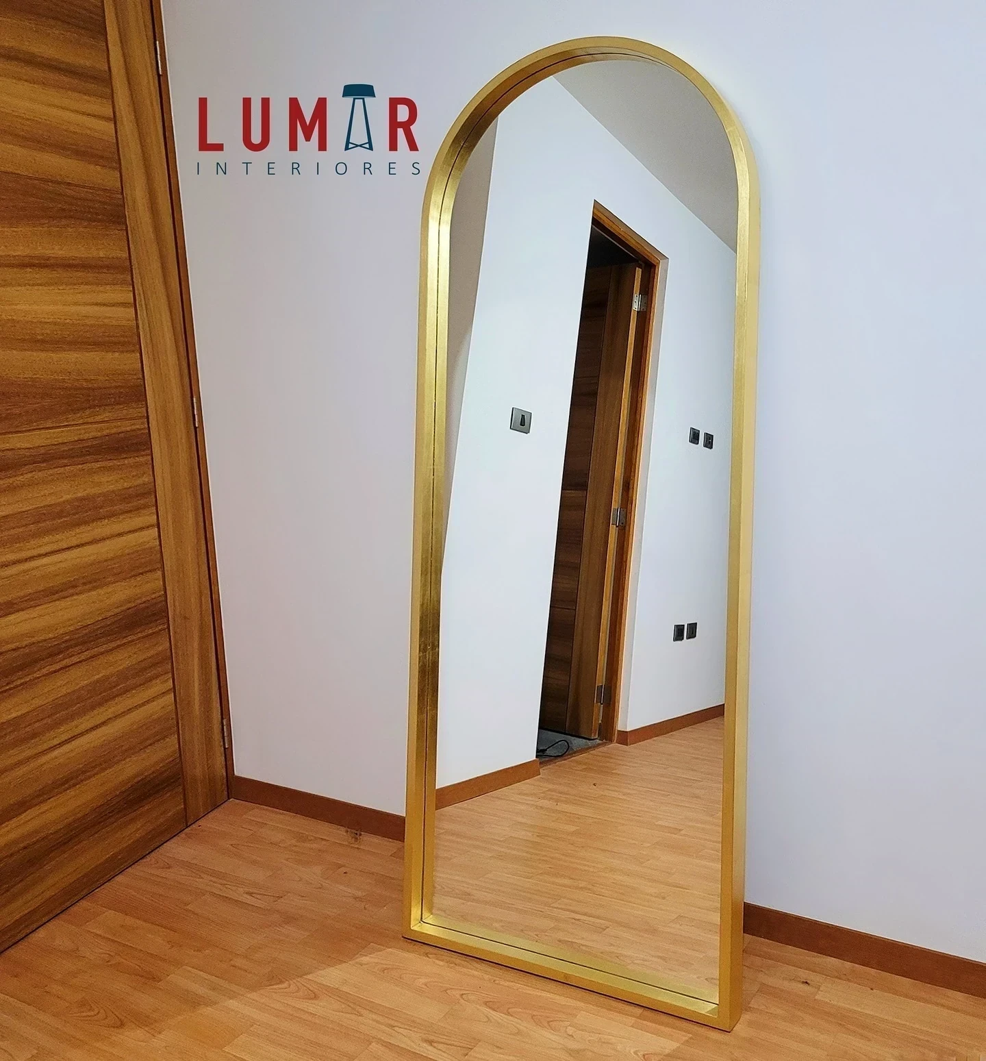 Espejo ESMERALDA 180*70 cm HOJA DE ORO 2