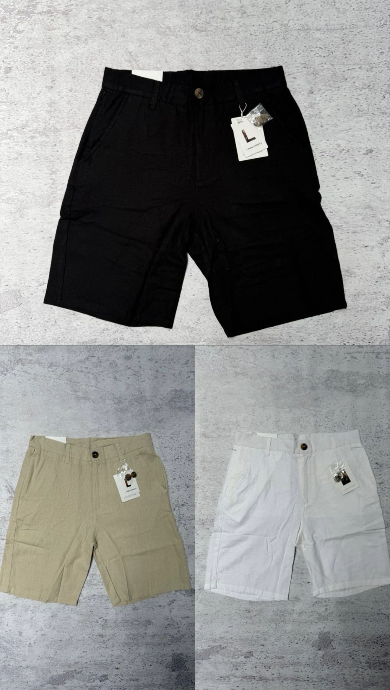 BERMUDAS CORTE CHINO LINO IMPORTADO 
