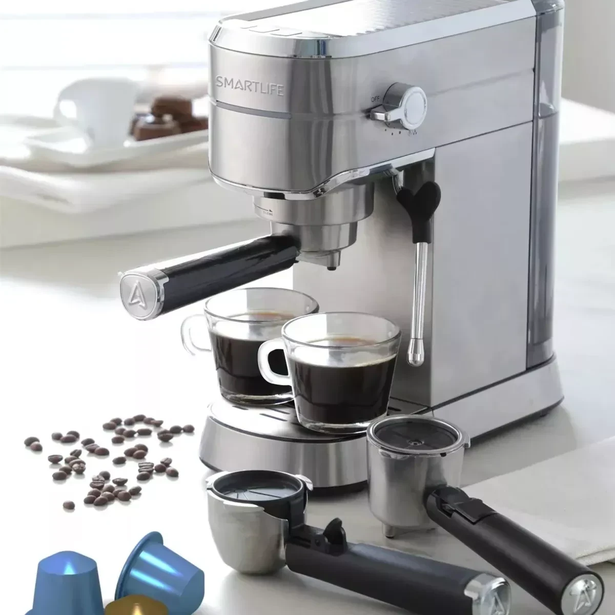 Cafetera Smartlife Expreso 3 En 1 Sl-ec5418ndg Inoxidable  2