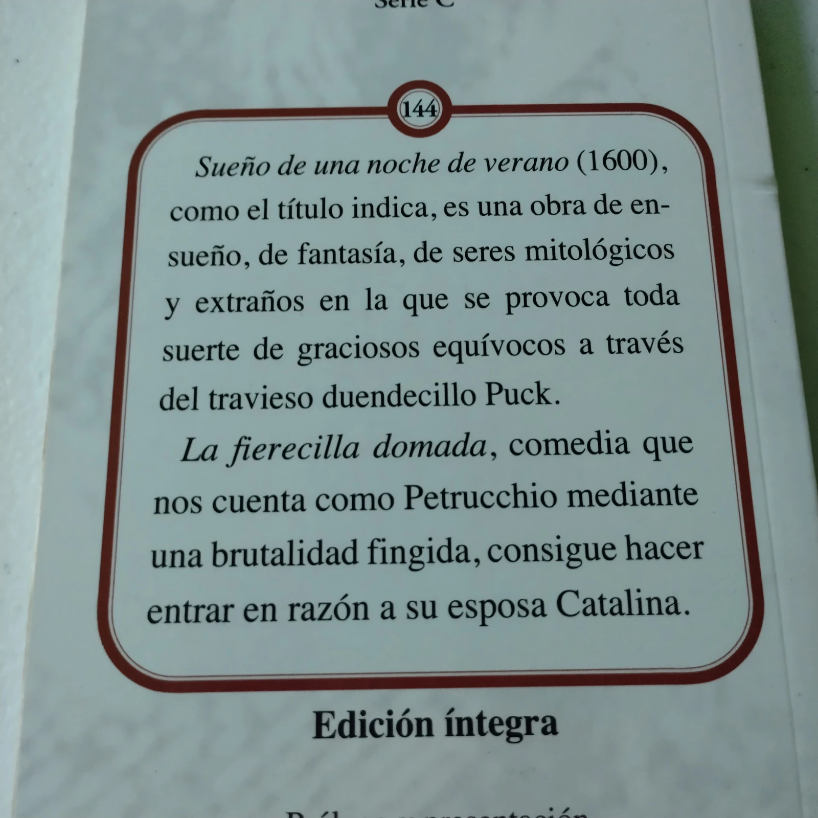 Sueño de una noche de verano, William Shakespeare  2