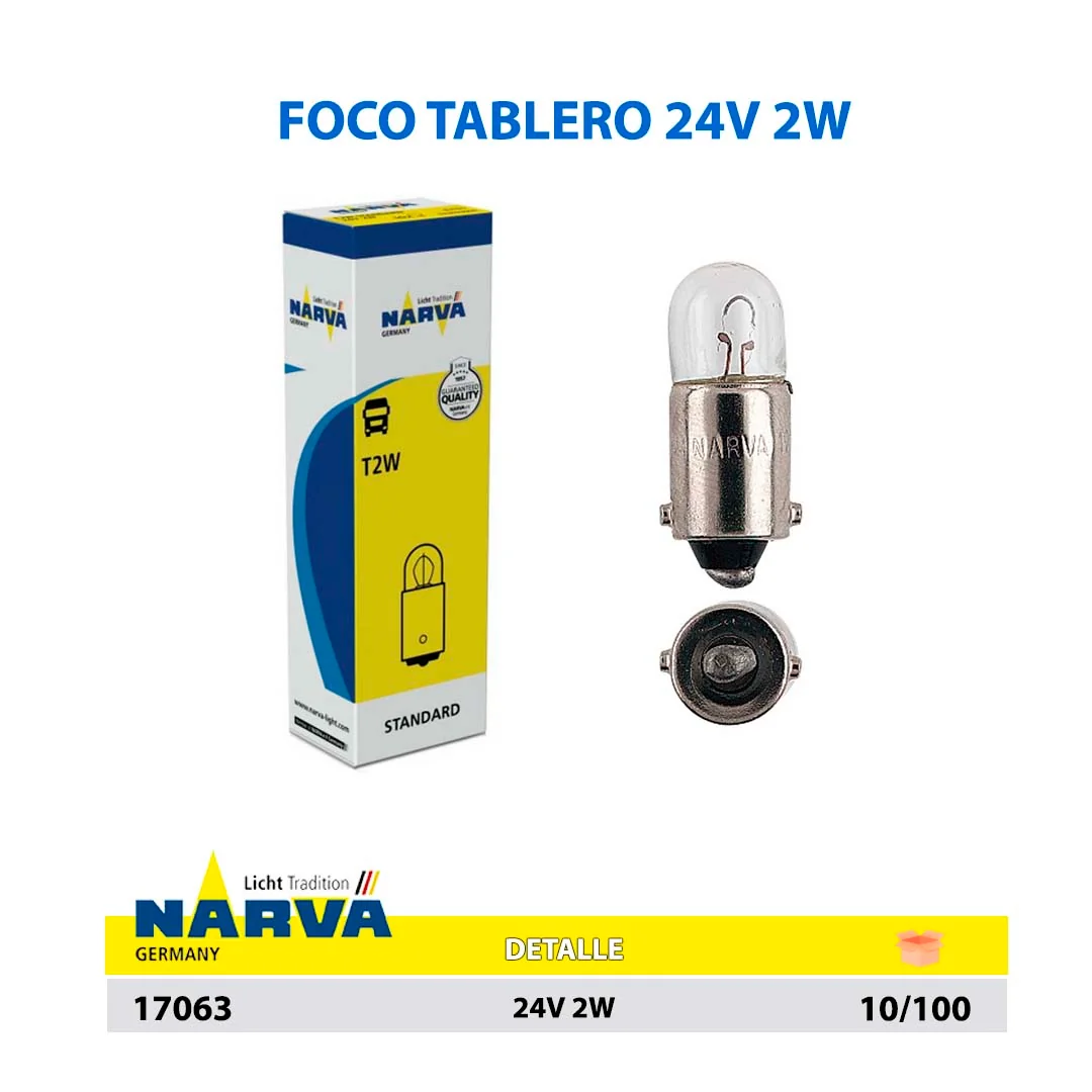  FOCO DE TABLERO 24V 2W