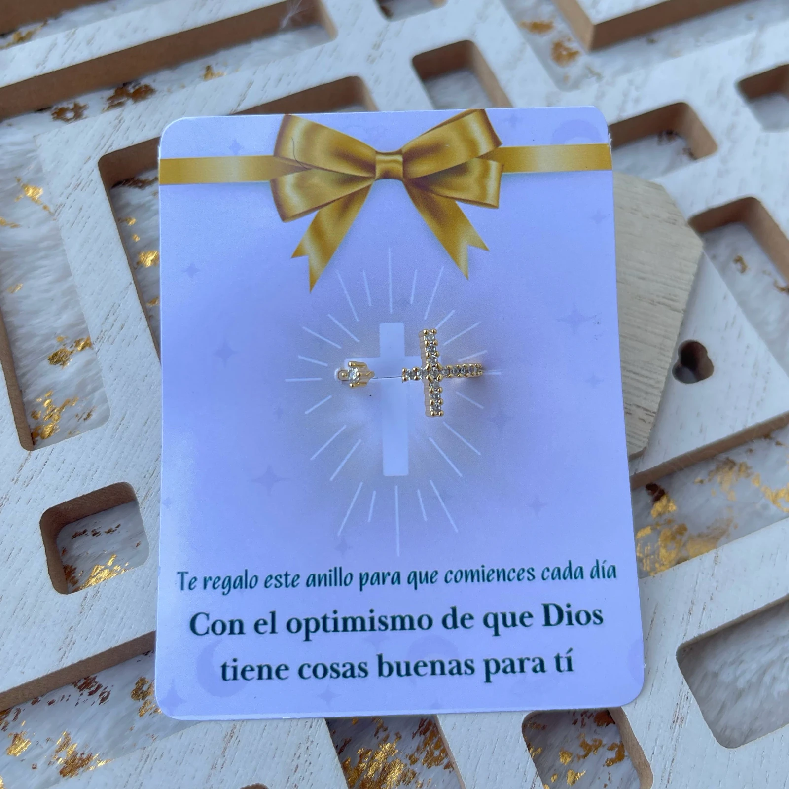 Anillo ajustable cruz 2