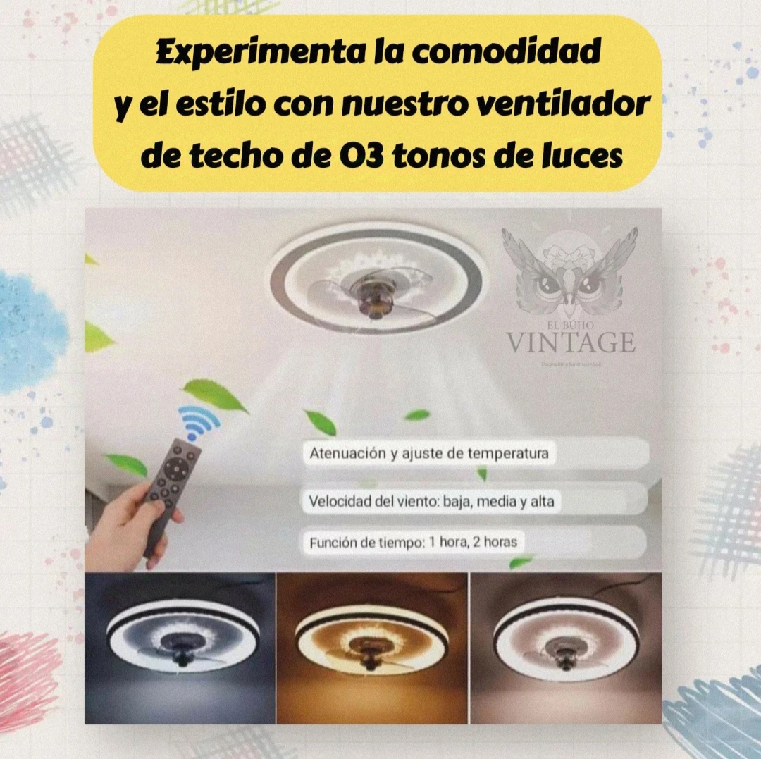 Lámpara Ventilador 50w 7