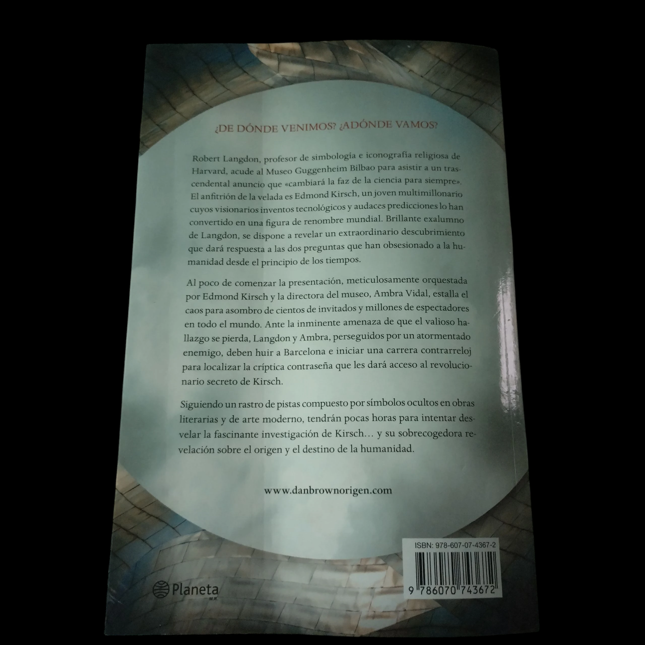 Origen Dan Brown usado  2