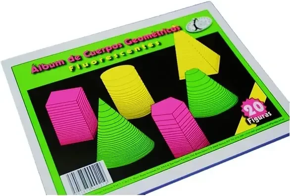 Albun de cuerpos geometricos fluorescente  4