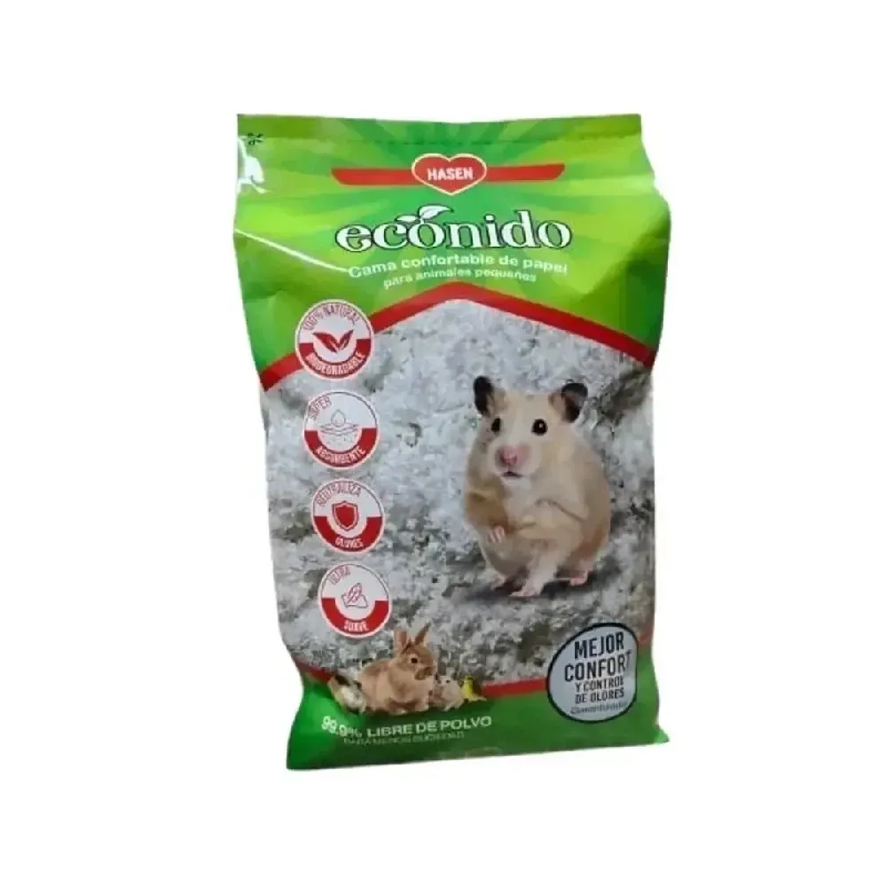 Sustrato De Papel Para Hámster, Conejos Y Roedores – 400 G - Absorbente Y Sin Polvo