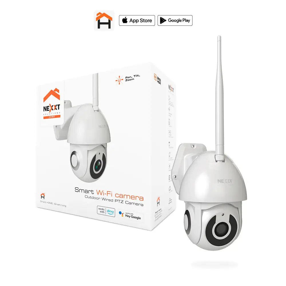 Cámara inteligente Wi-Fi motorizada para exterior 