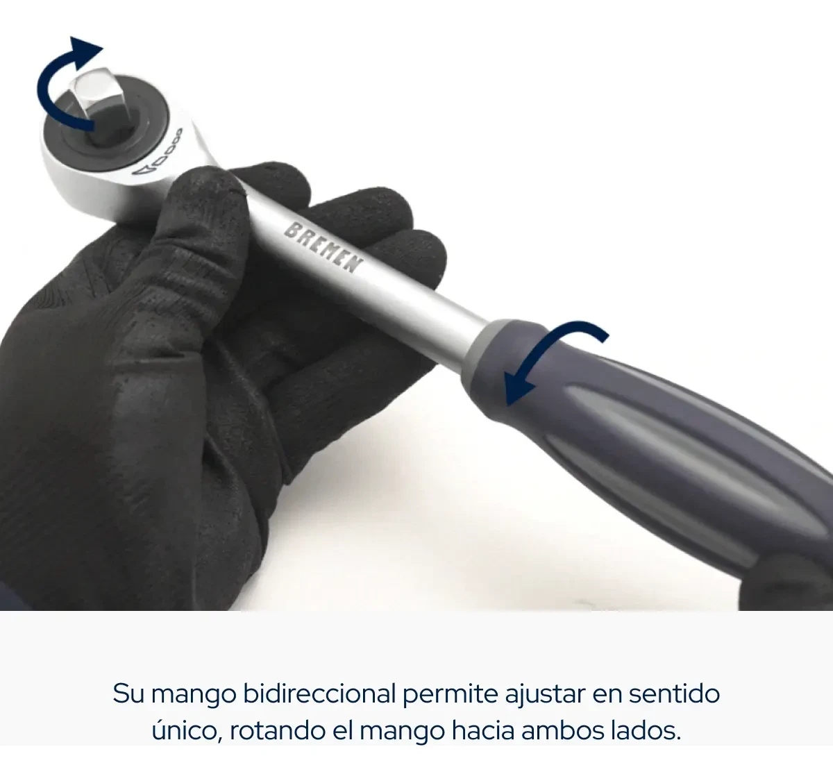 Llave Crique Bremen Enc 1/2 C/ Mango Giratorio Bidireccional Azul 4