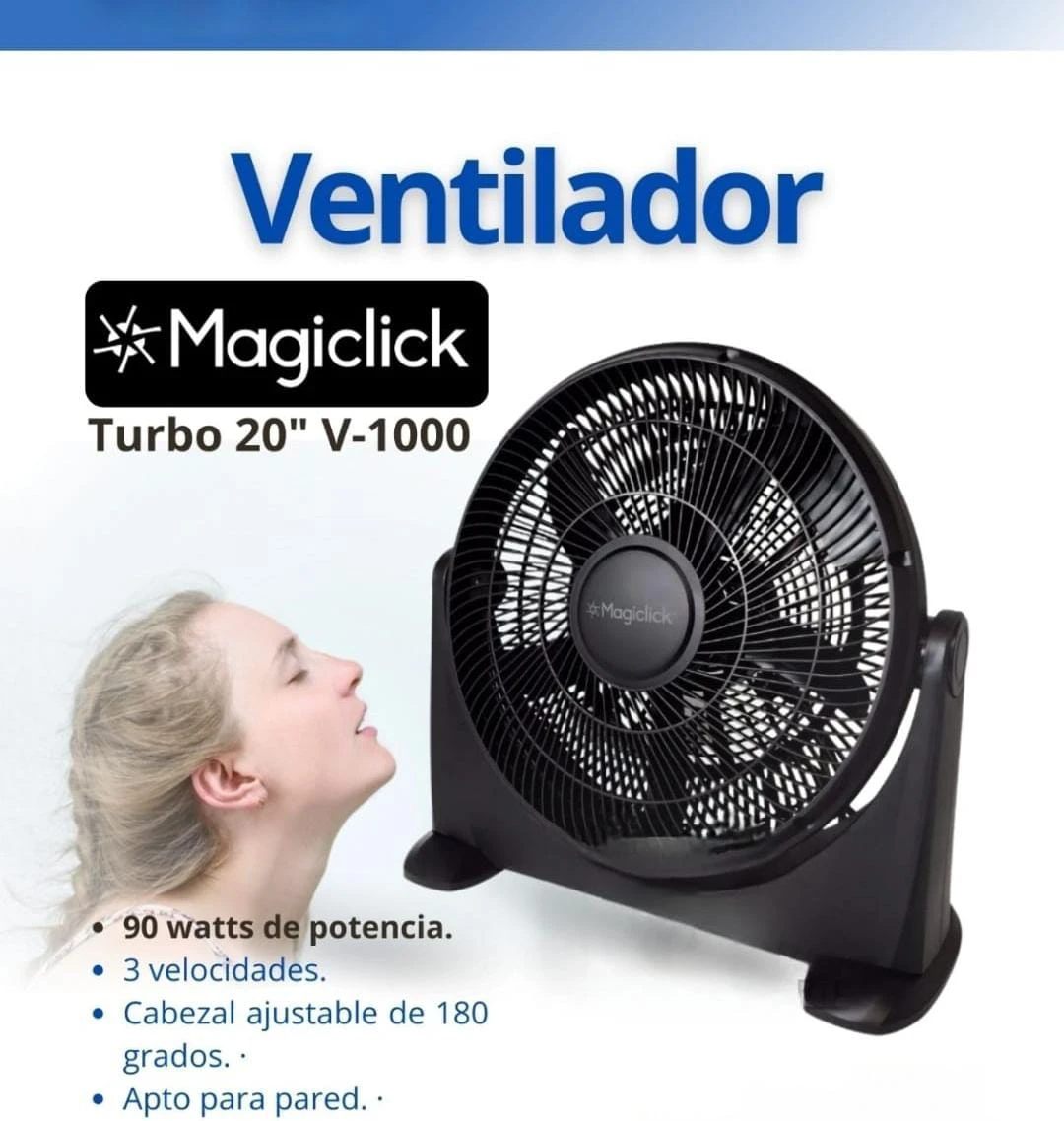 Ventilador Magiclick Negro 20" Turbo