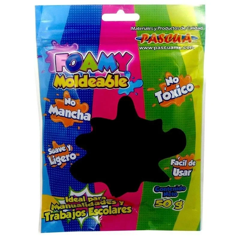 Foamy negro  moldeable bolsa 50 g