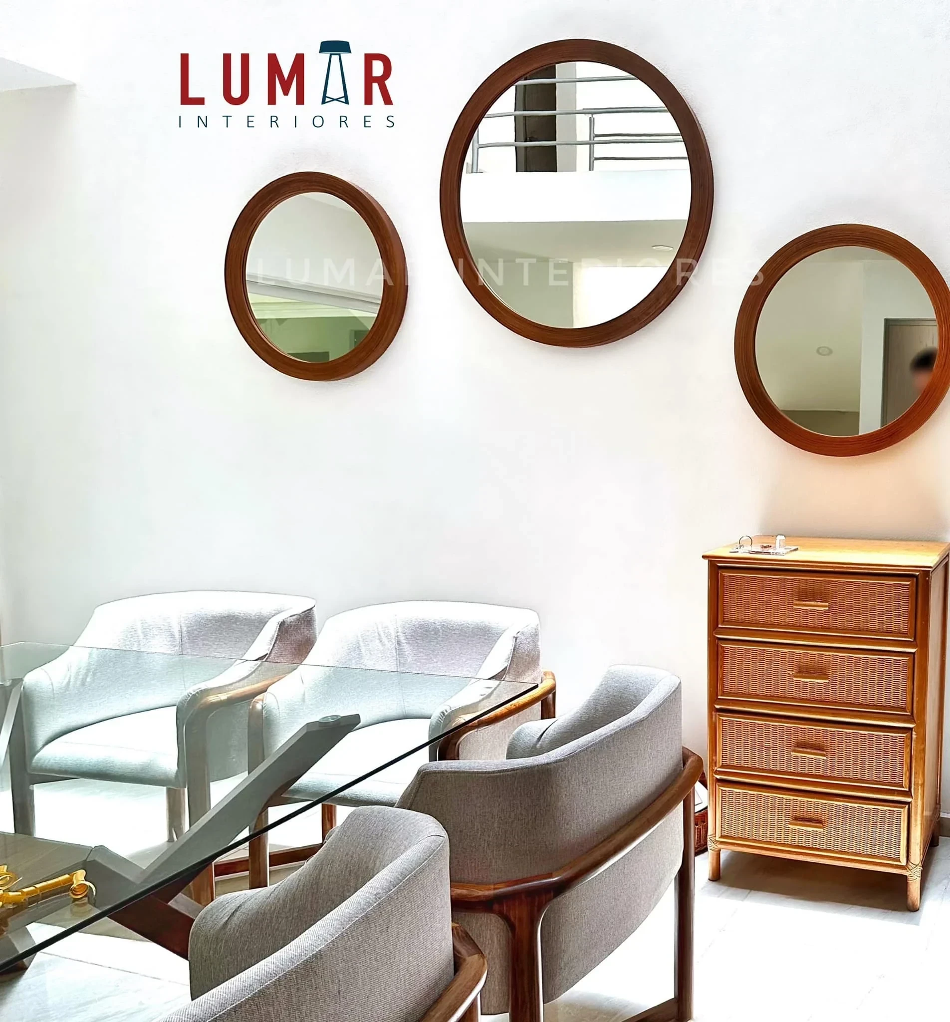 SET DE 3 CIRCULOS DECORATIVOS PARA SALA, COMEDOR O DOBLE ALTRA (ESCALERAS)