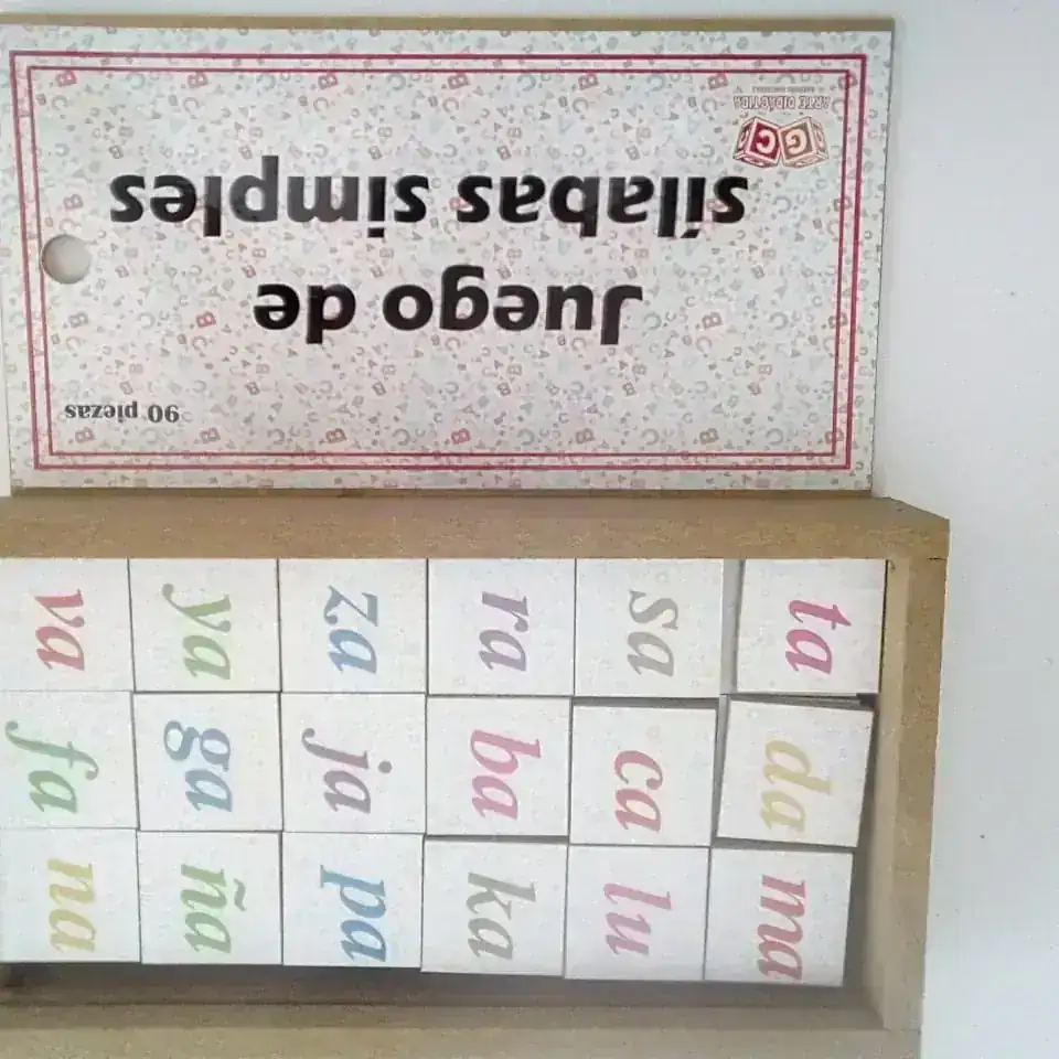 Juego de sílabas simples