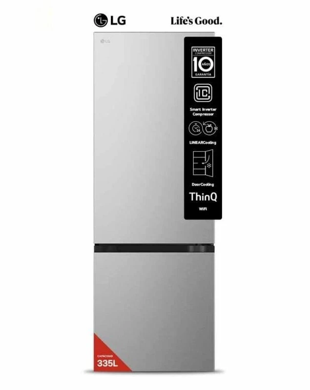 Heladera LG combi VB33BPY 335 LTS INVERTER 