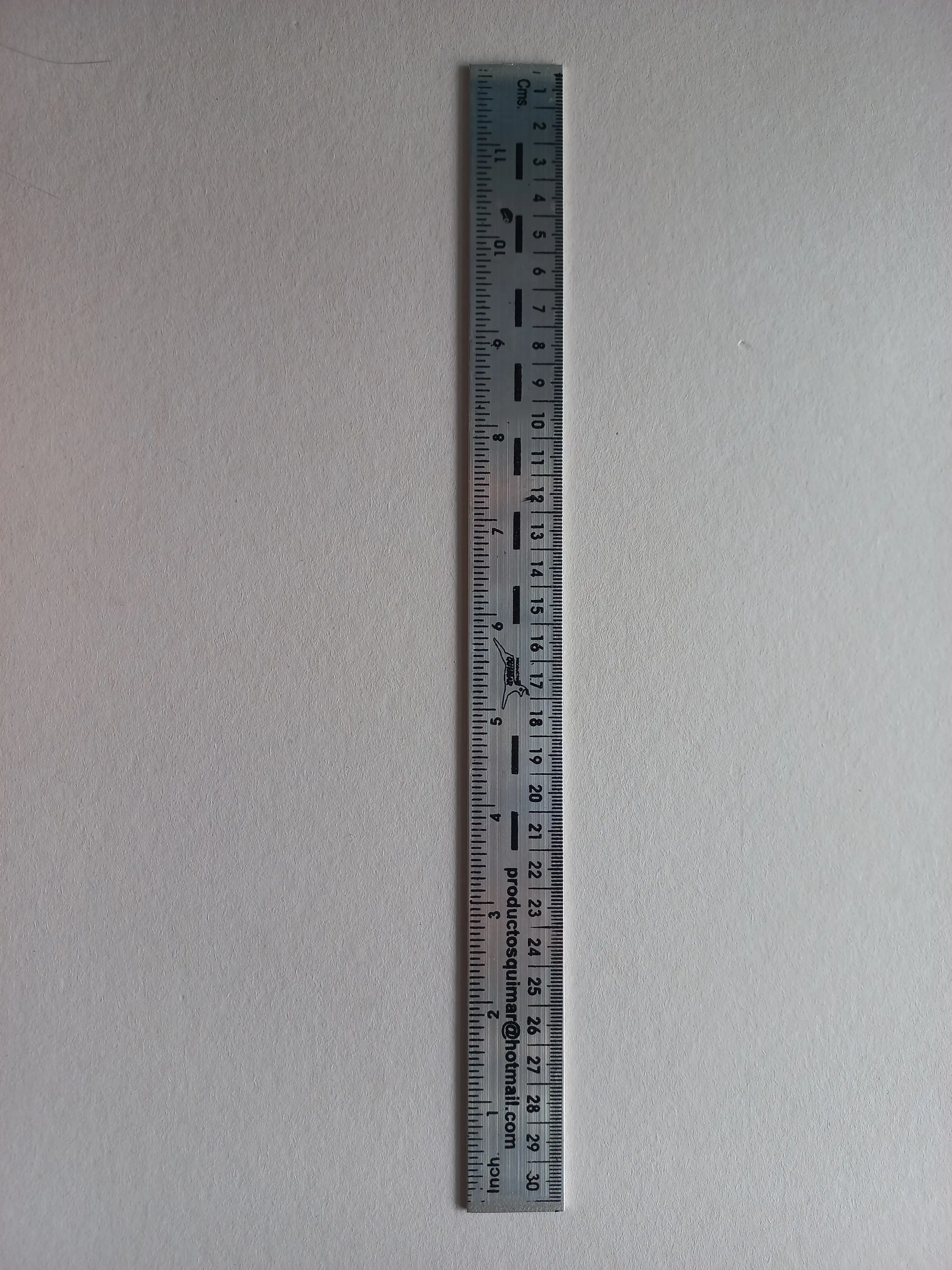 Regla metalica 30cm