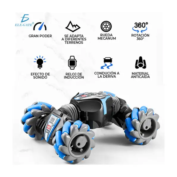 Carro Deformable A Control Remoto Y Pulsera Inductiva  3