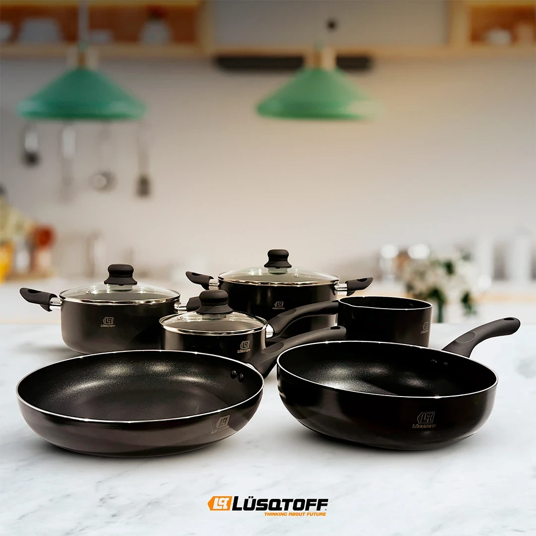 BATERÍA DE COCINA 9 PIEZAS LUSQTOFF