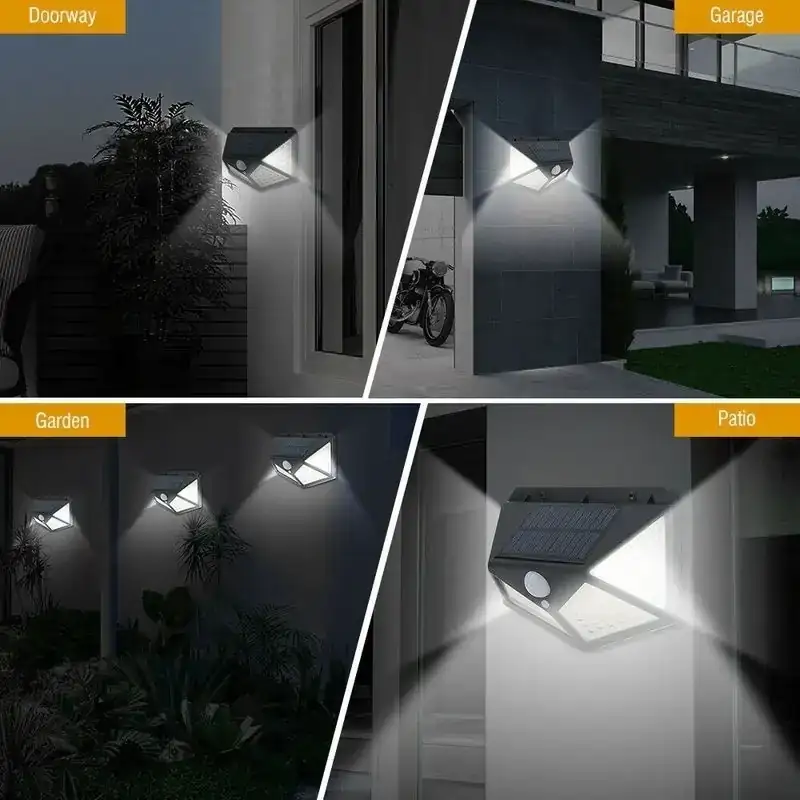 Lámpara solar de 4 lados  4
