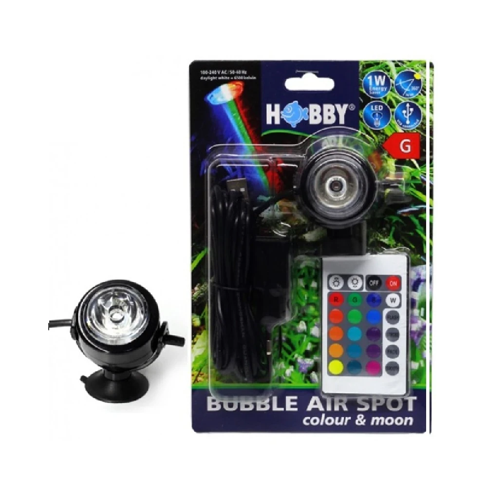 Luces LED con efecto burbuja para peceras y acuarios