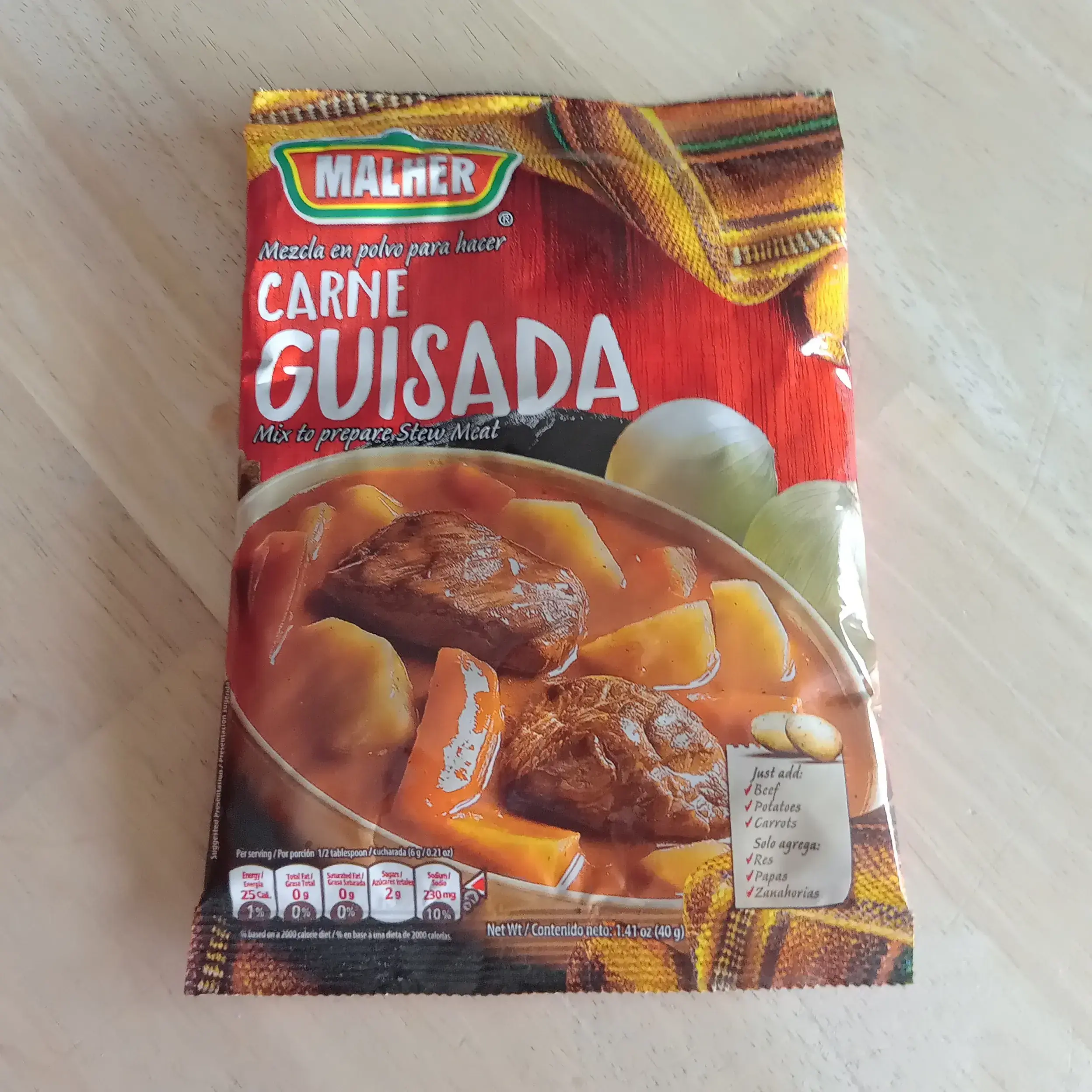 Malher mezcla carne guisada 40 g
