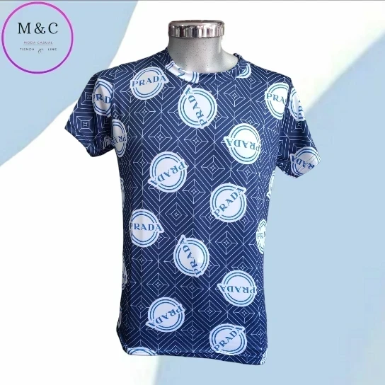 Playera M estampada 