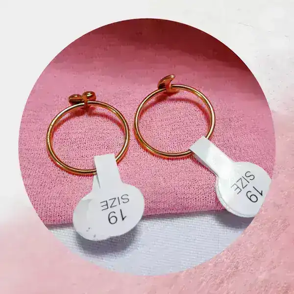 Anillos de acero dorado 2