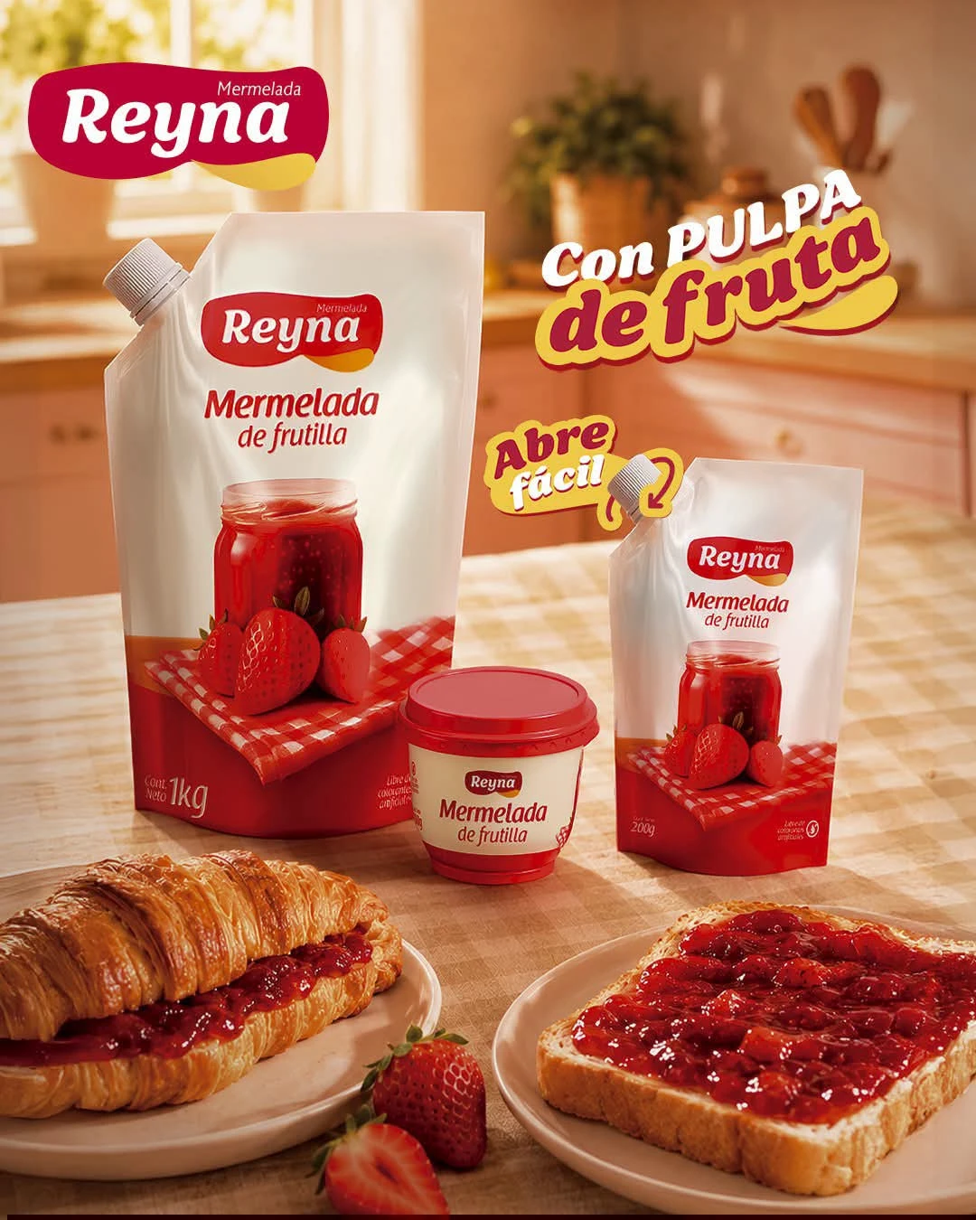 MERMELADA REYNA FRUTILLA  1k 