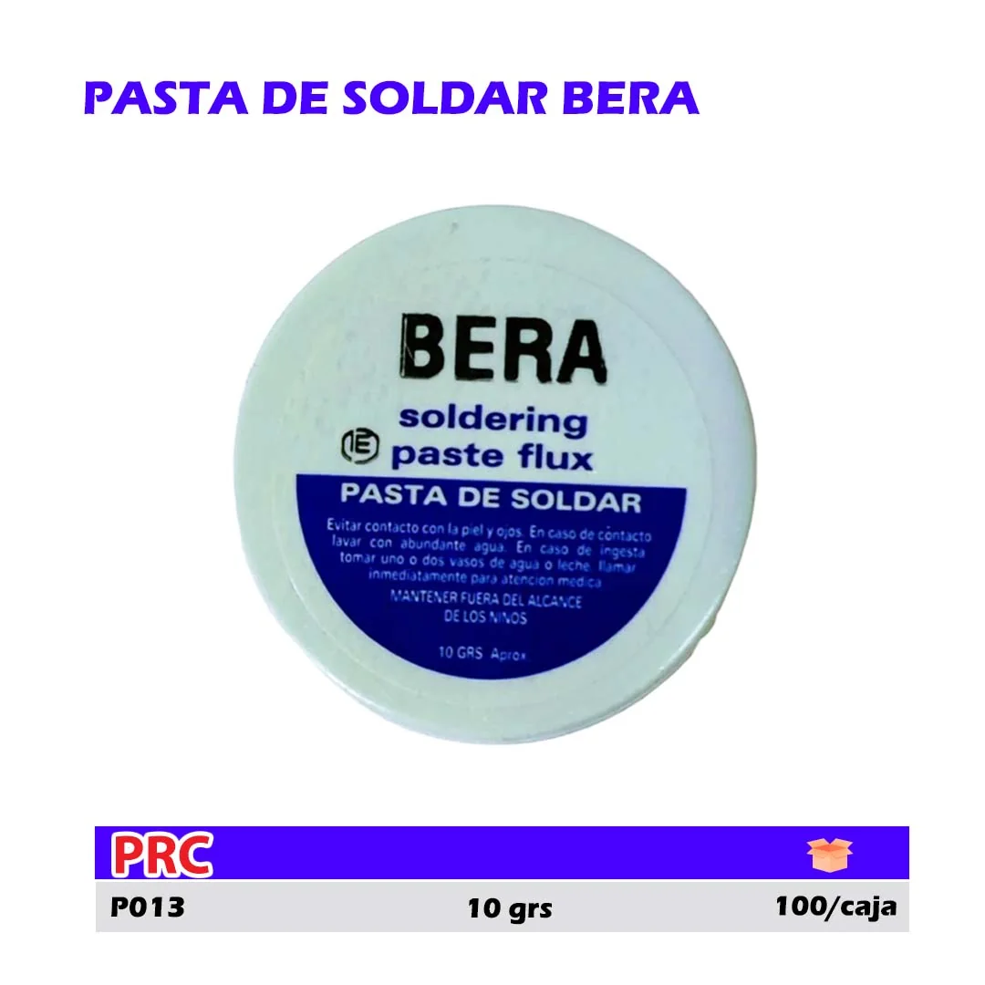 PASTA DE SOLDAR BERA 10 Grs