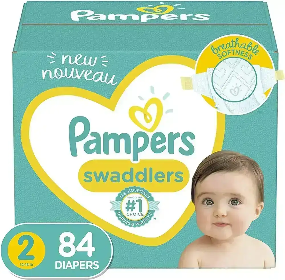 Pañales Pampers Swaddlers Talla 2 - 84 Unidades 
