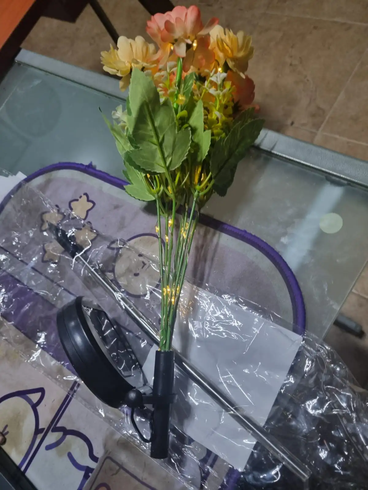 Ramo de flores (nieve de loto) 7 cabezas 3