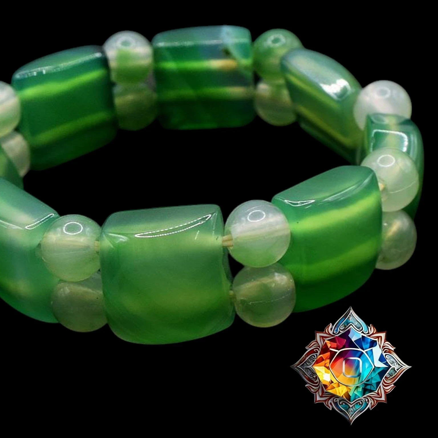 Manilla elastica de onix verde 😘 2