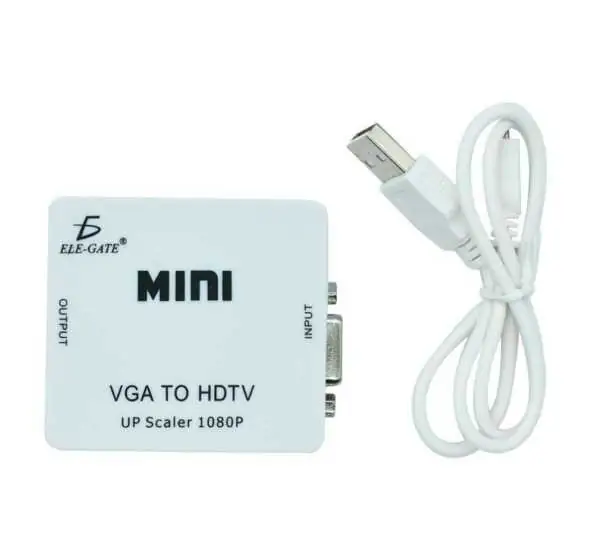 Mini Convertidor Adaptador De Señal VGA A HDMI 1080P