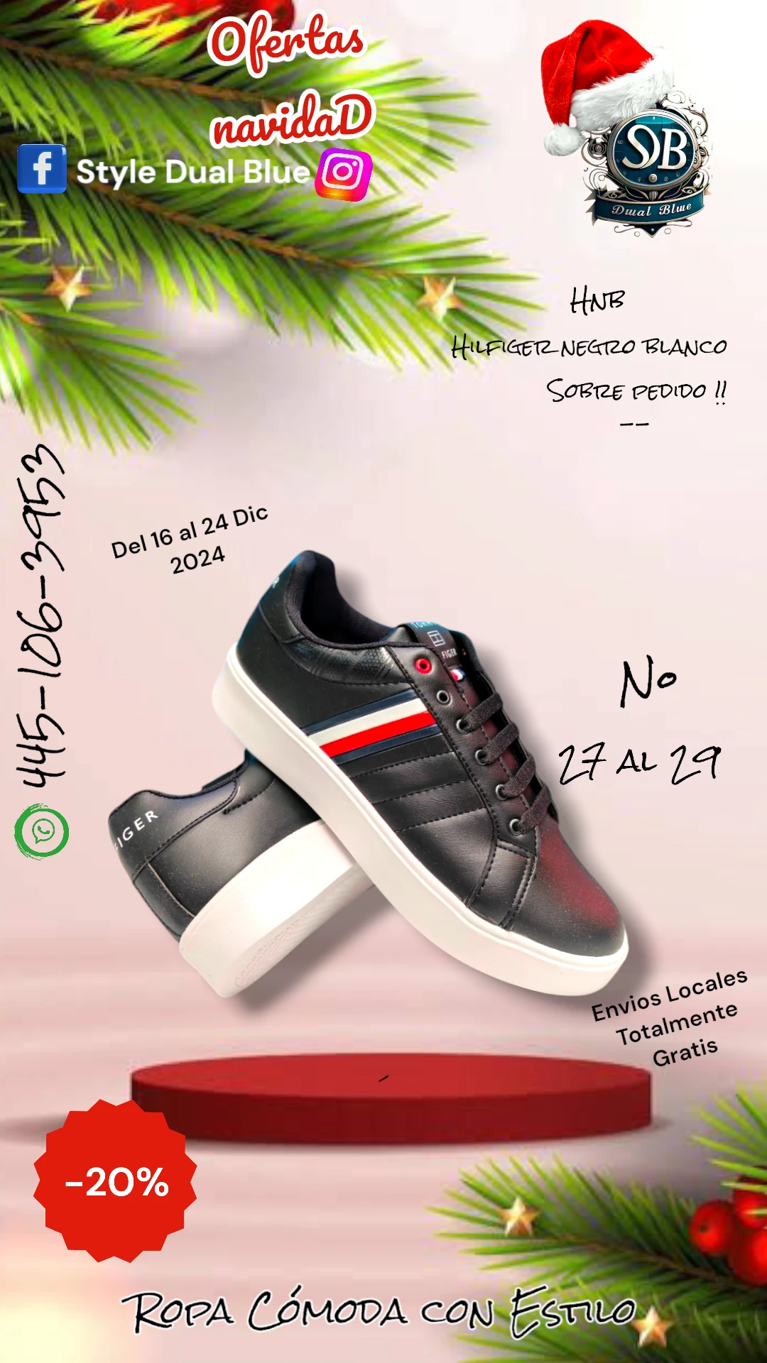 Hilfiger Negro Blanco