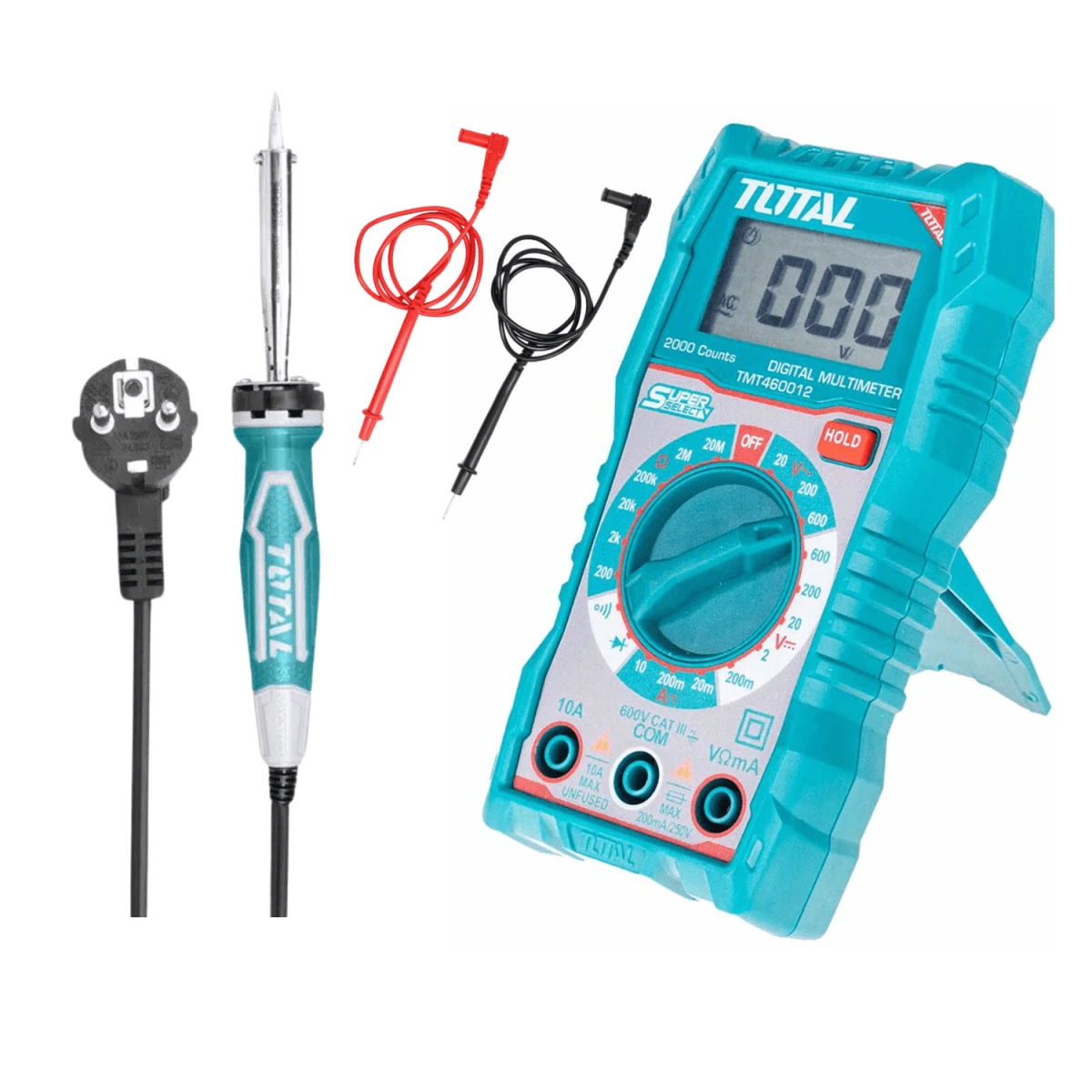 TMT460012-TET1606 Combo multimetro digital + cautin 60w total 