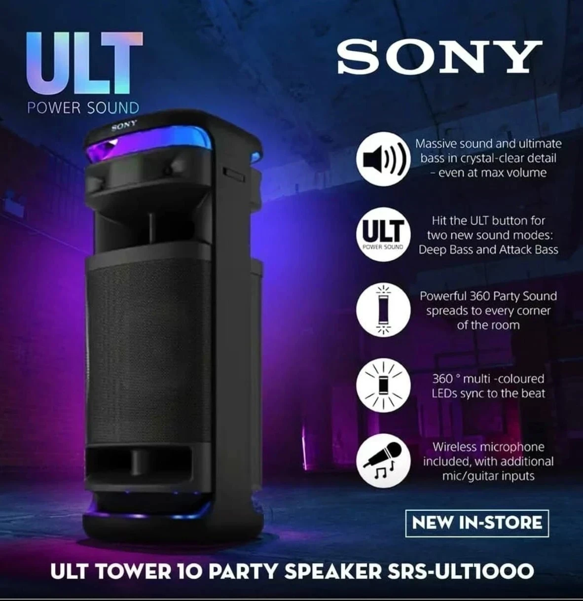  Torre Sony ULT POWER SOUND