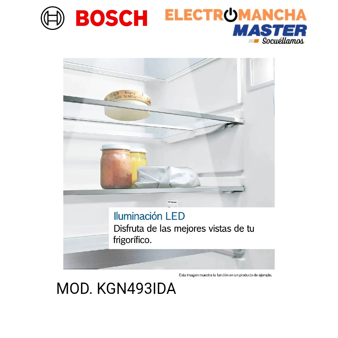 FRIGO COMBI BOSCH KGN493IDA 2,03*70 INOX NF CLASE D  6