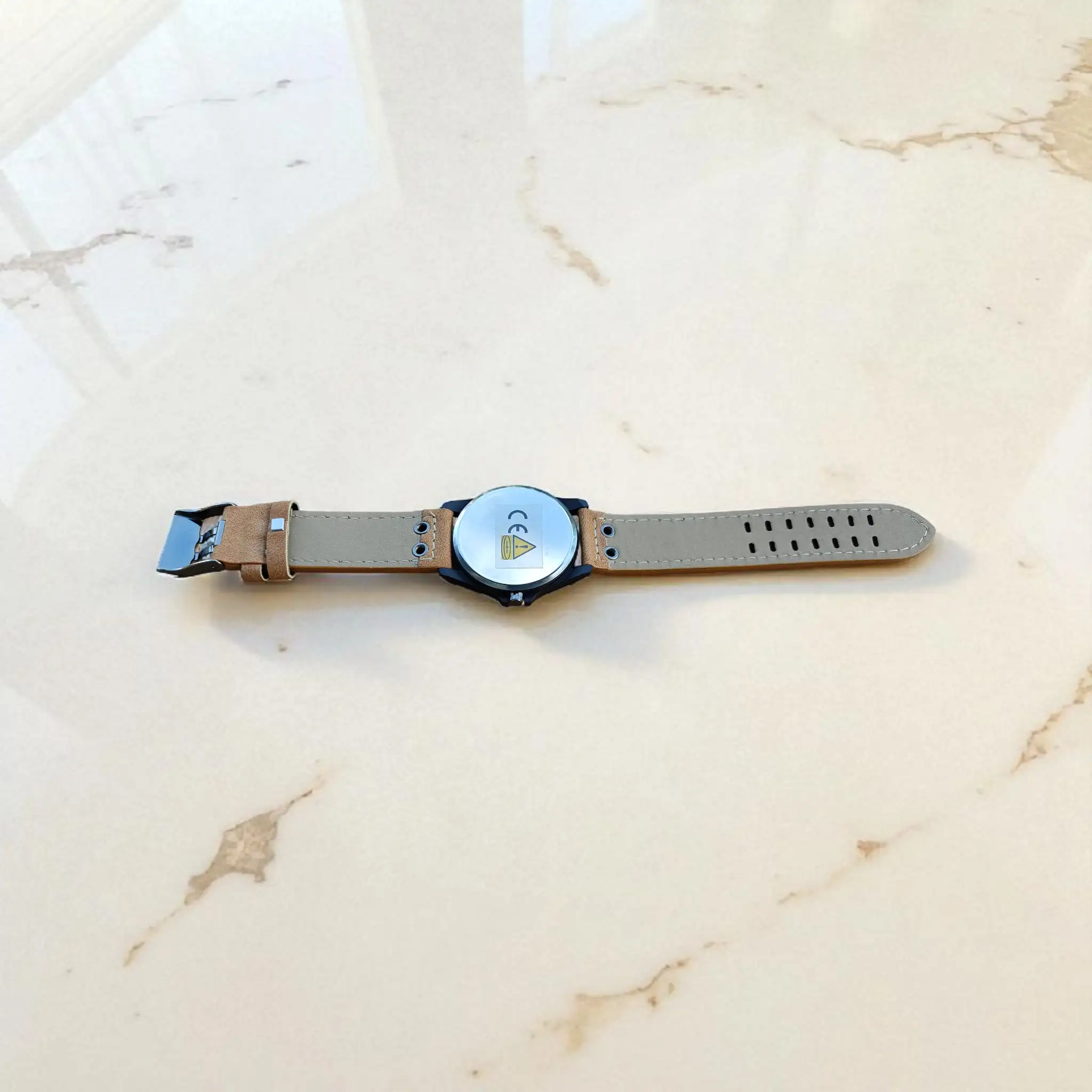 Reloj Masculino Estilo Clásico Color Beige 4