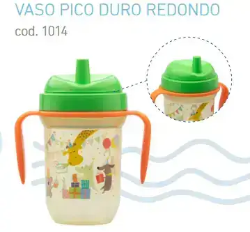 Vaita 1014 Vaso con pico redondo, doble válvula antiderra 101 antiderrame y asas