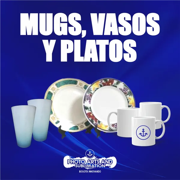MUGS, VASOS Y PLATOS