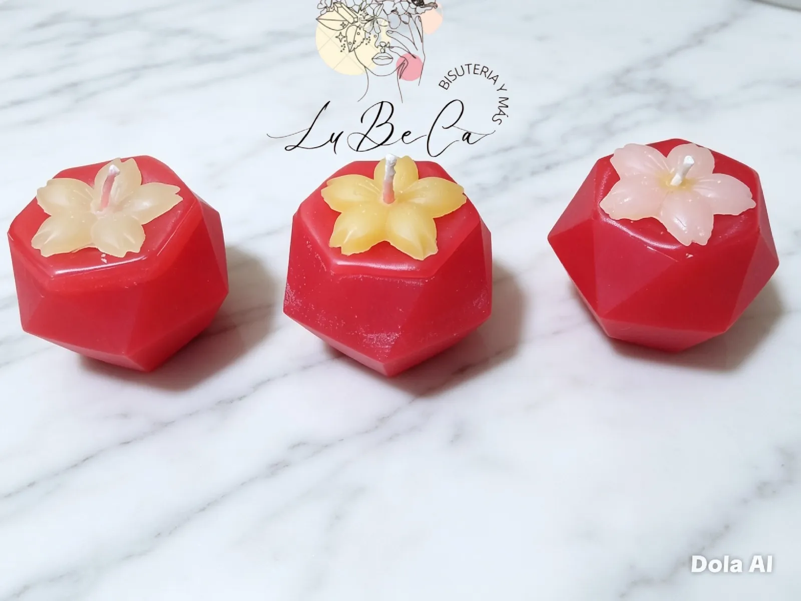 Pack velas rojas aromatizada