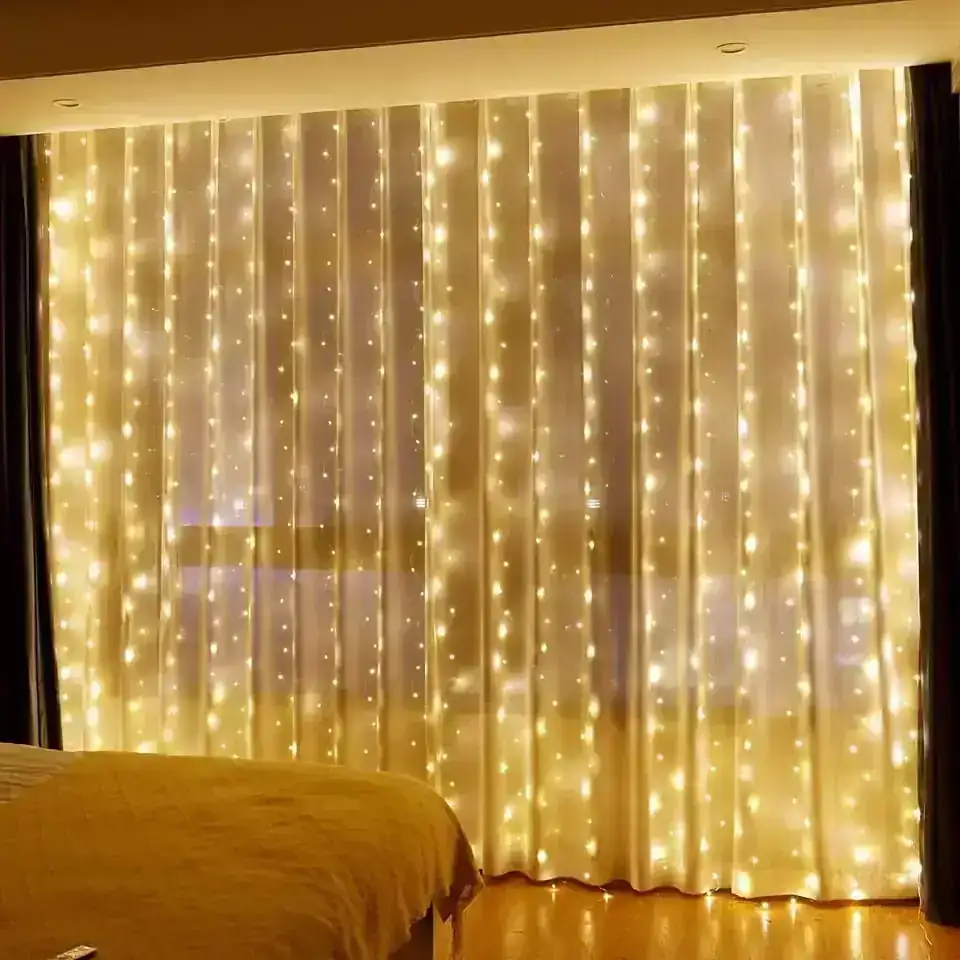Cortina luces LED 3x1m