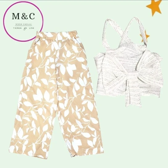 conjunto M con pantalon para niñas