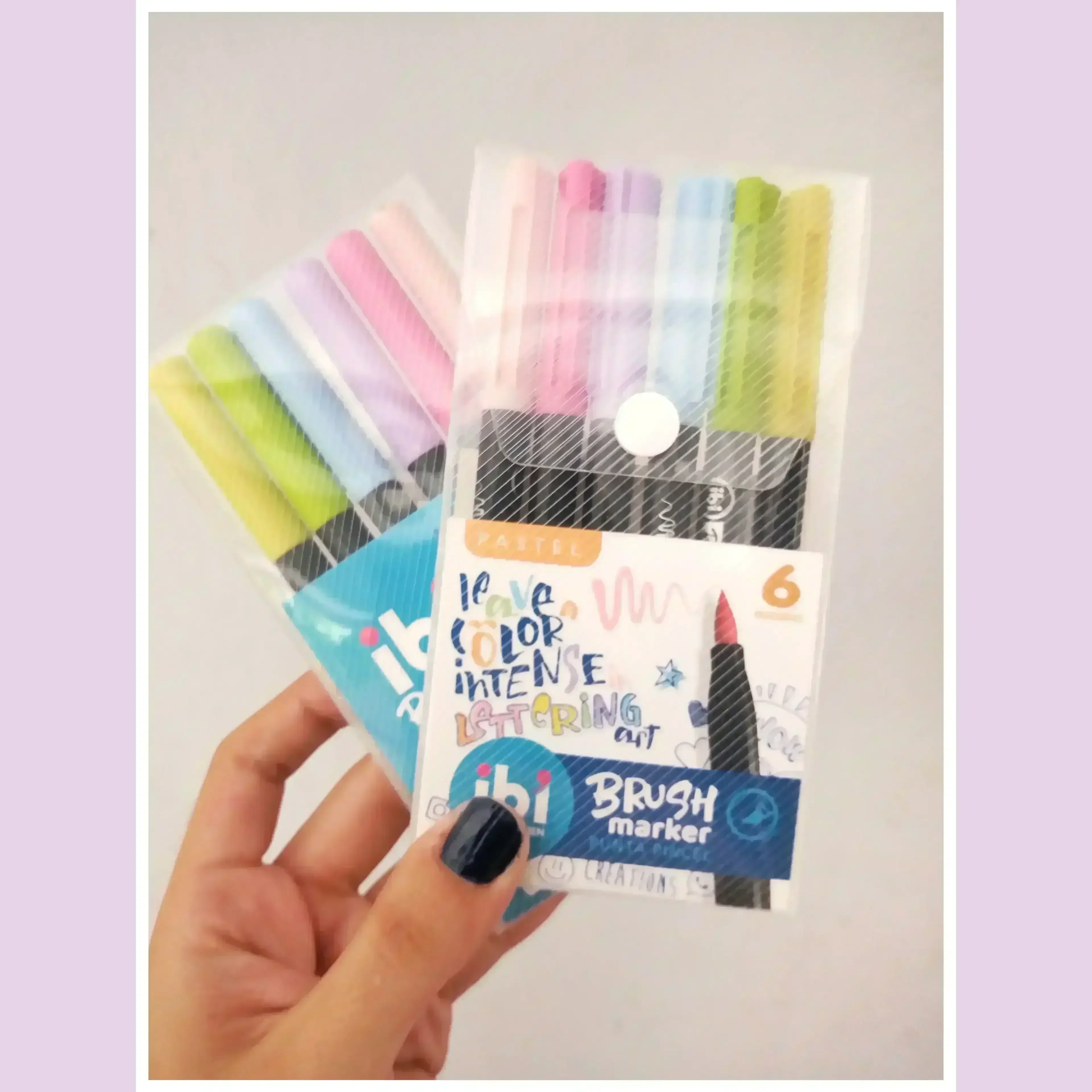 Marcador Ibi Brush Marker Pastel - Punta Pincel