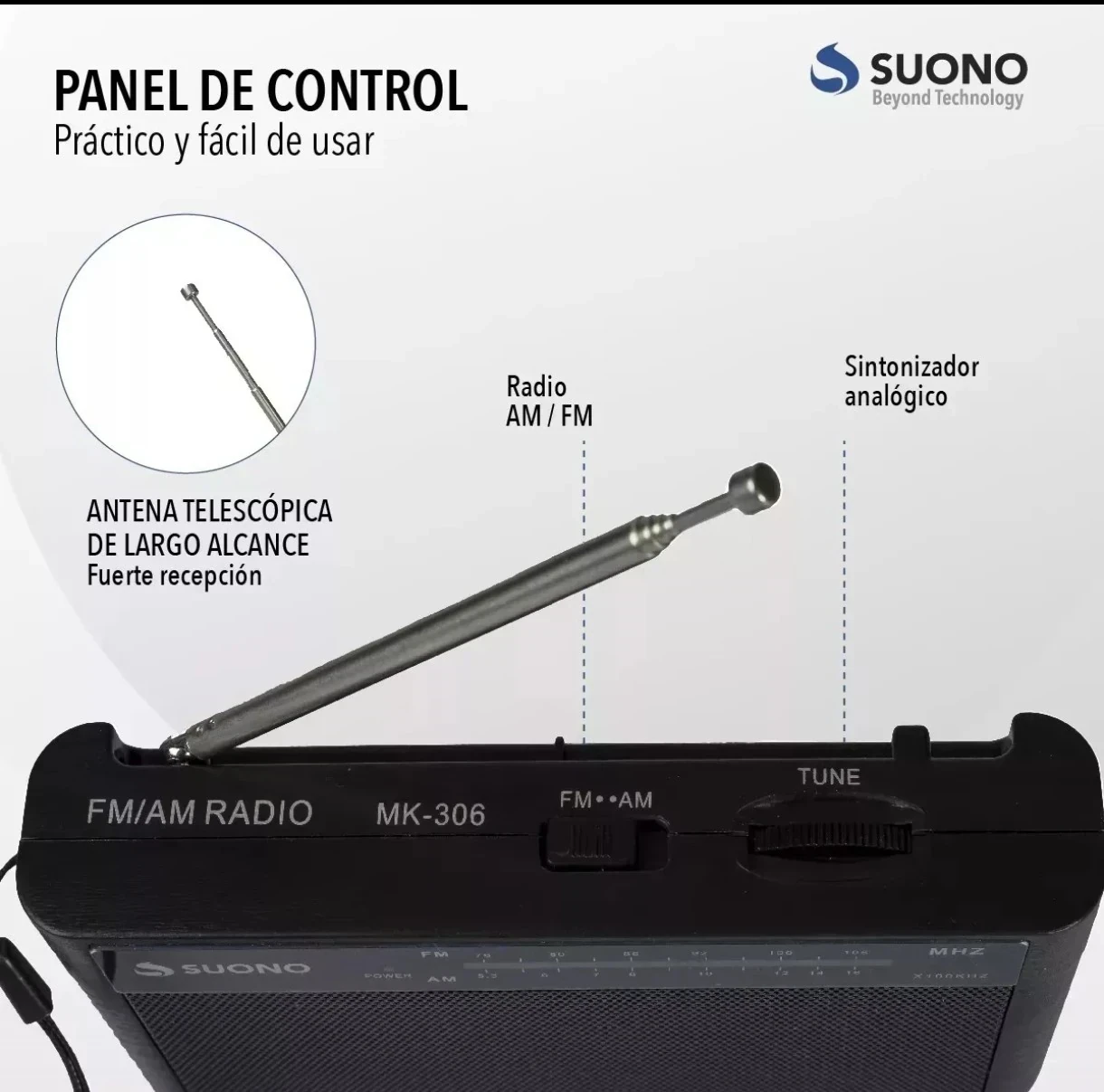Radio portatil AM/FM chica 5