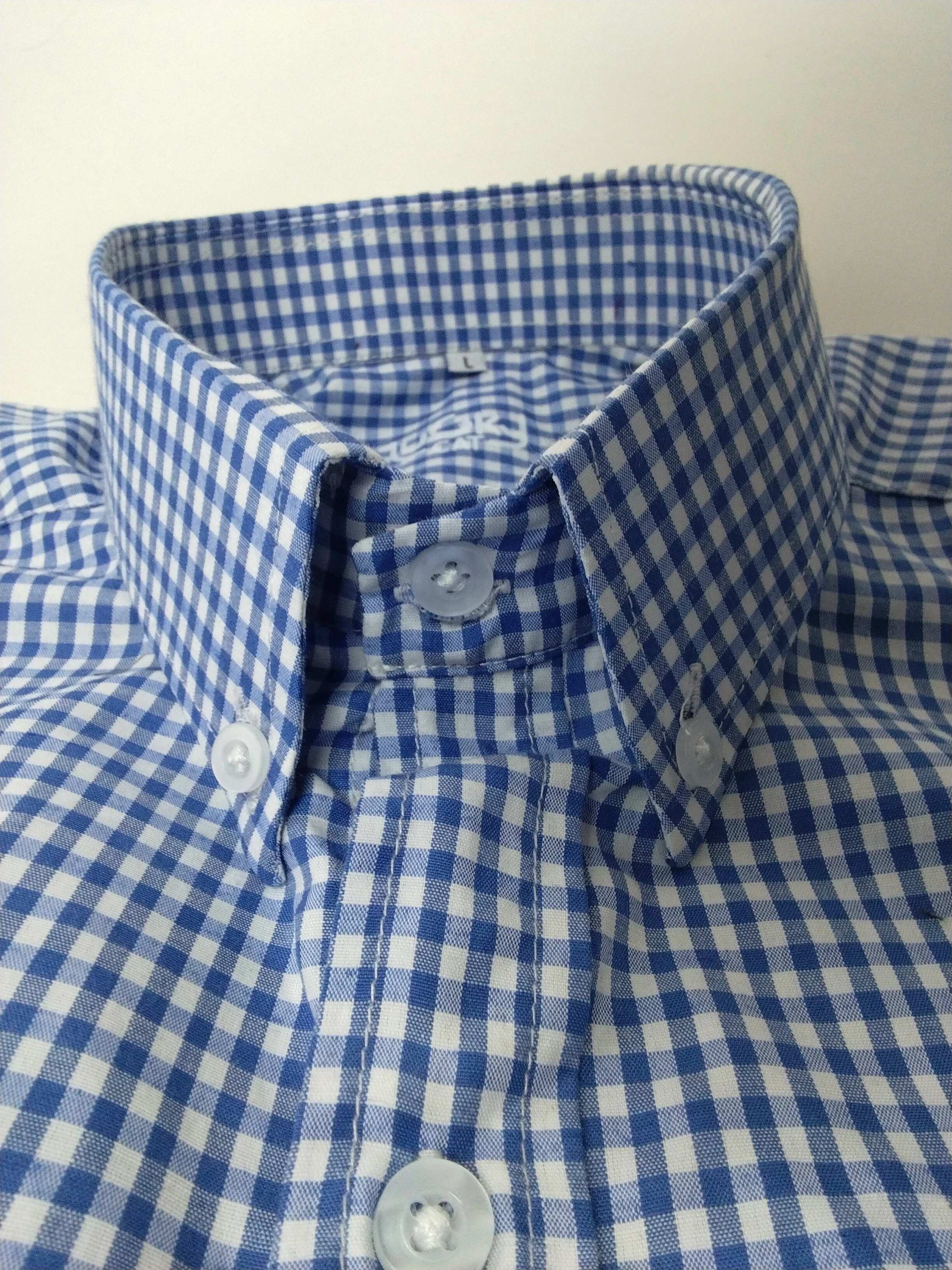 Camisa cuadros azul  2